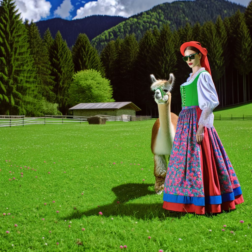 woman standing near mascot